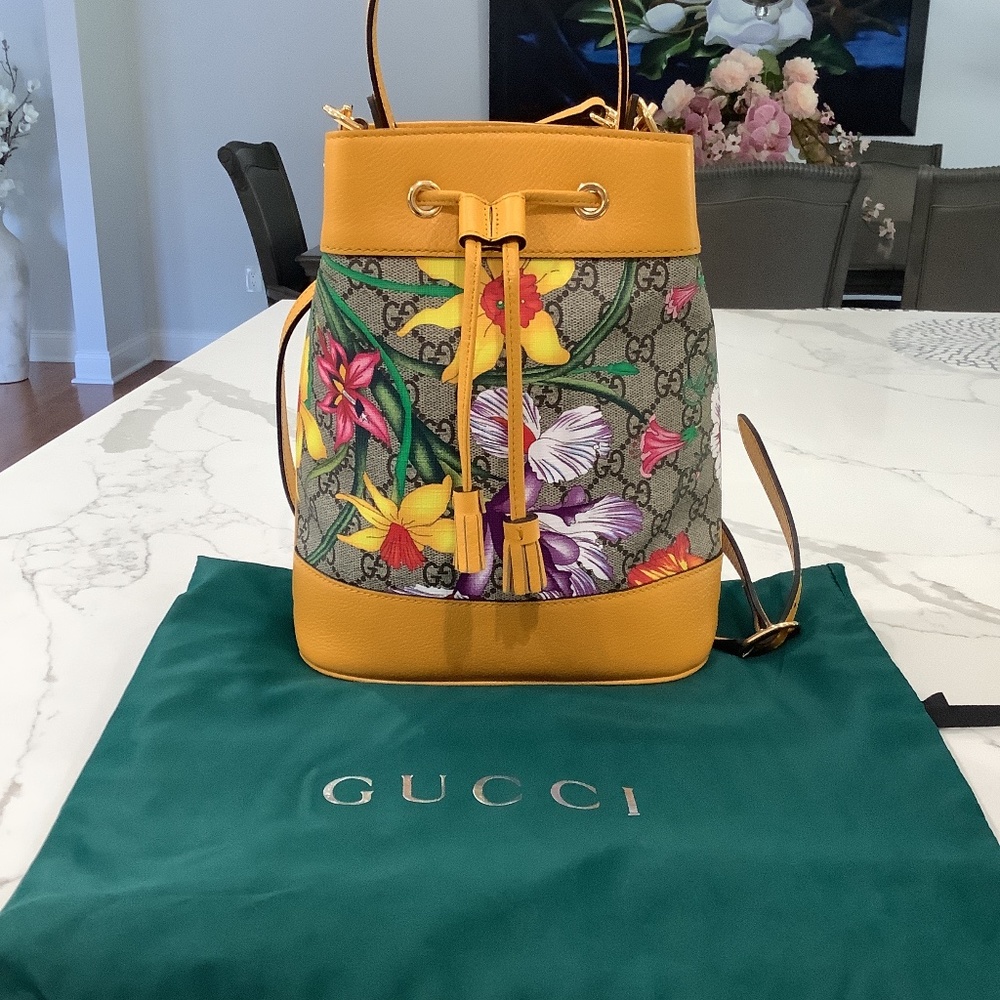 Gucci Ophidia Pattern Crossbody Bag, Color: Yellow